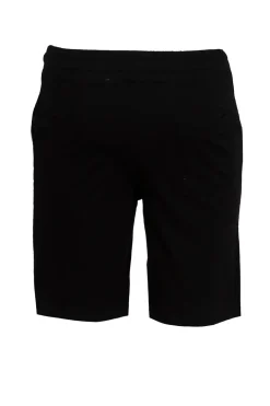 Pantaloncino sportivo in jersey con stampa e lacci in contrasto
