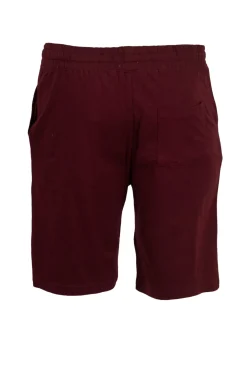 Pantaloncino sportivo in jersey con stampa e lacci in contrasto