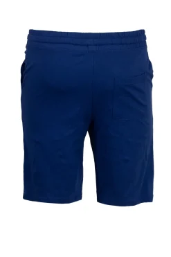 Pantaloncino sportivo in jersey con stampa e lacci in contrasto