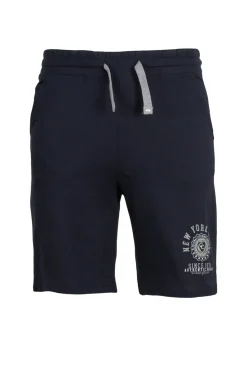 Pantaloncino sportivo in jersey con stampa e lacci in contrasto