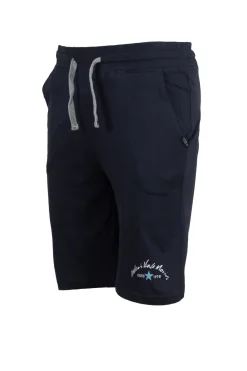 Pantaloncino sportivo in jersey con stampa e lacci in contrasto
