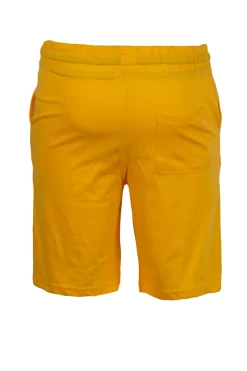 Pantaloncino sportivo in jersey con stampa e lacci in contrasto