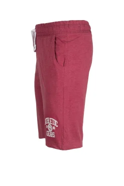 Pantaloncino sportivo in jersey con stampa e lacci in contrasto