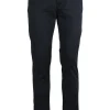 Pantalone 5 tasche in cotone elasticizzato