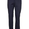 Pantalone 5 tasche in twill elasticizzato foderato
