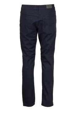 Pantalone 5 tasche in twill elasticizzato foderato