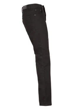 Pantalone 5 tasche in twill elasticizzato foderato