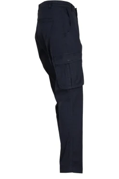 Pantalone cargo elasticizzato con coulisse e tasconi laterali