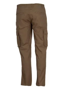 Pantalone cargo elasticizzato con coulisse e tasconi laterali