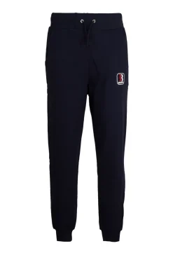 Pantalone jogger in felpa con coulisse e polsino alla caviglia