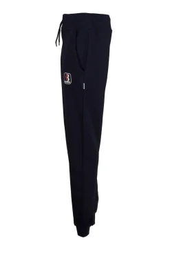 Pantalone jogger in felpa con coulisse e polsino alla caviglia