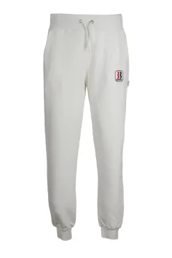 Pantalone jogger in felpa con coulisse e polsino alla caviglia