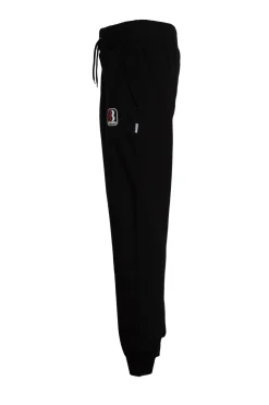 Pantalone jogger in felpa con coulisse e polsino alla caviglia