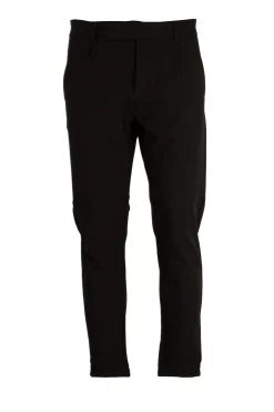 Pantalone loose fit con pence e tasca america in tessuto elasticizzato