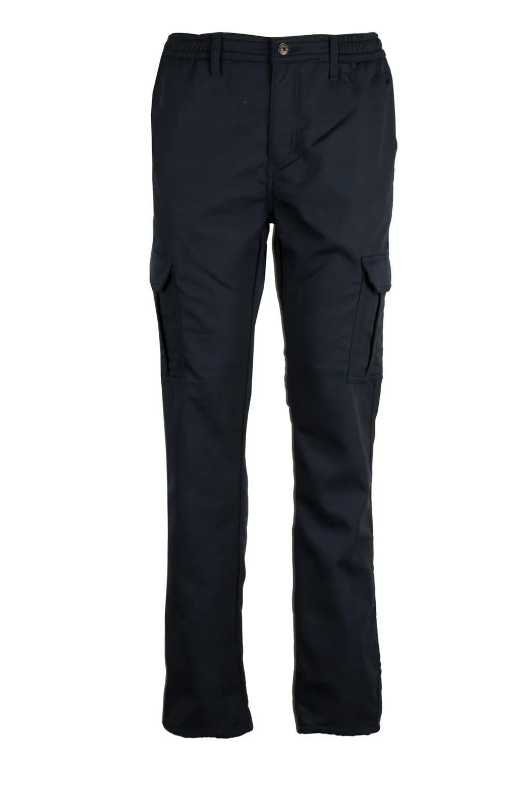 Pantalone modello cargo con interno foderato pile