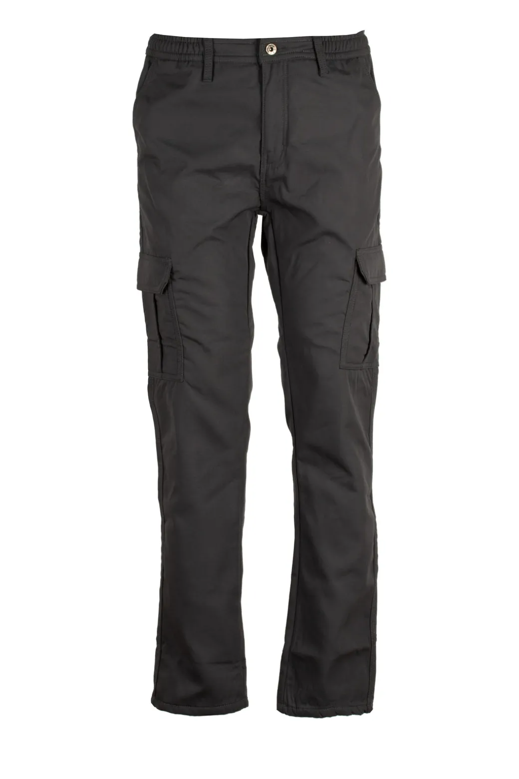 Pantalone modello cargo con interno foderato pile
