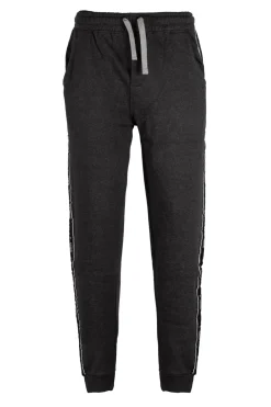 Pantalone sportivo felpato con bande laterali