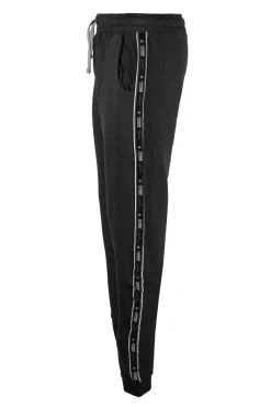 Pantalone sportivo felpato con bande laterali