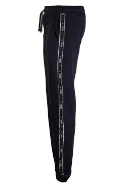 Pantalone sportivo felpato con bande laterali