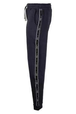 Pantalone sportivo felpato con bande laterali