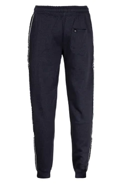 Pantalone sportivo felpato con bande laterali