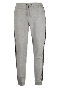 Pantalone sportivo felpato con bande laterali