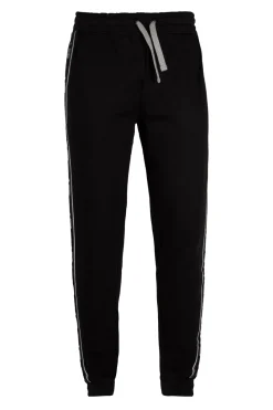 Pantalone sportivo felpato con bande laterali