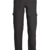 Pantalone tasca america con tasconi in twill elasticizzato