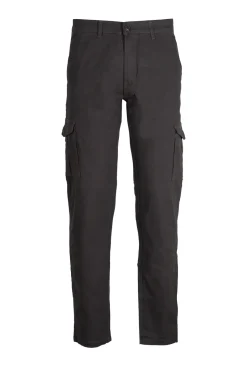 Pantalone tasca america con tasconi in twill elasticizzato