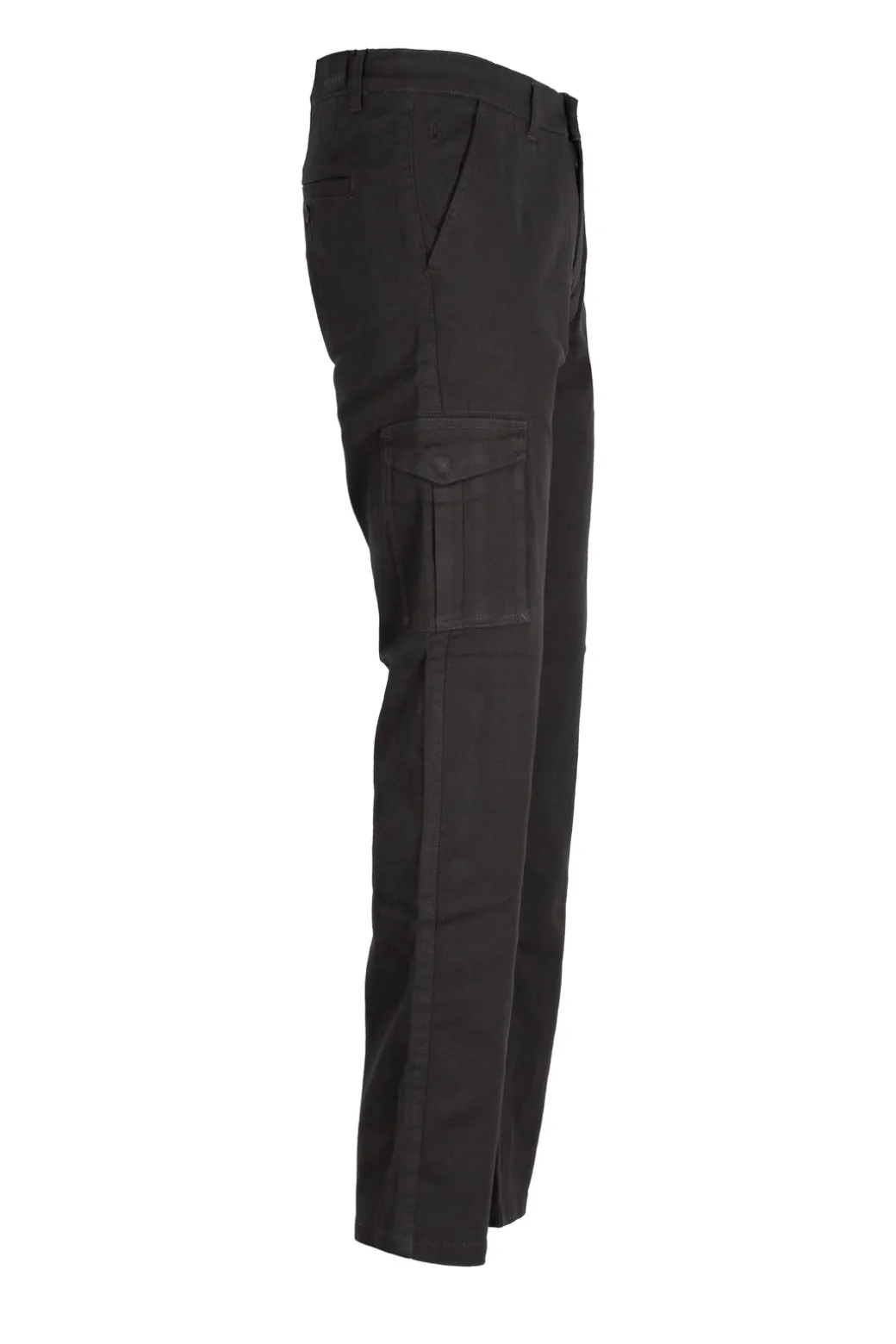 Pantalone tasca america con tasconi in twill elasticizzato