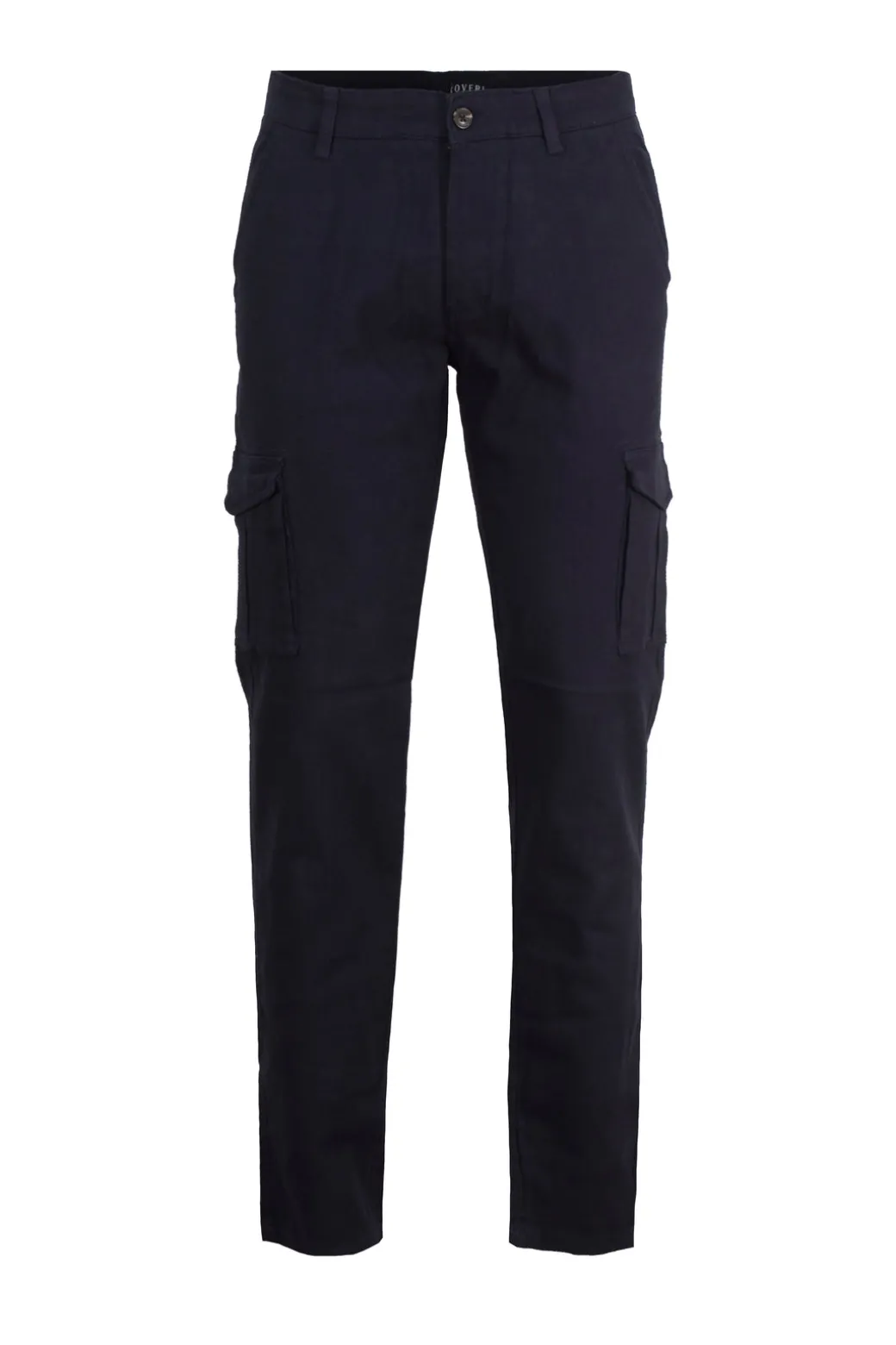 Pantalone tasca america con tasconi in twill elasticizzato