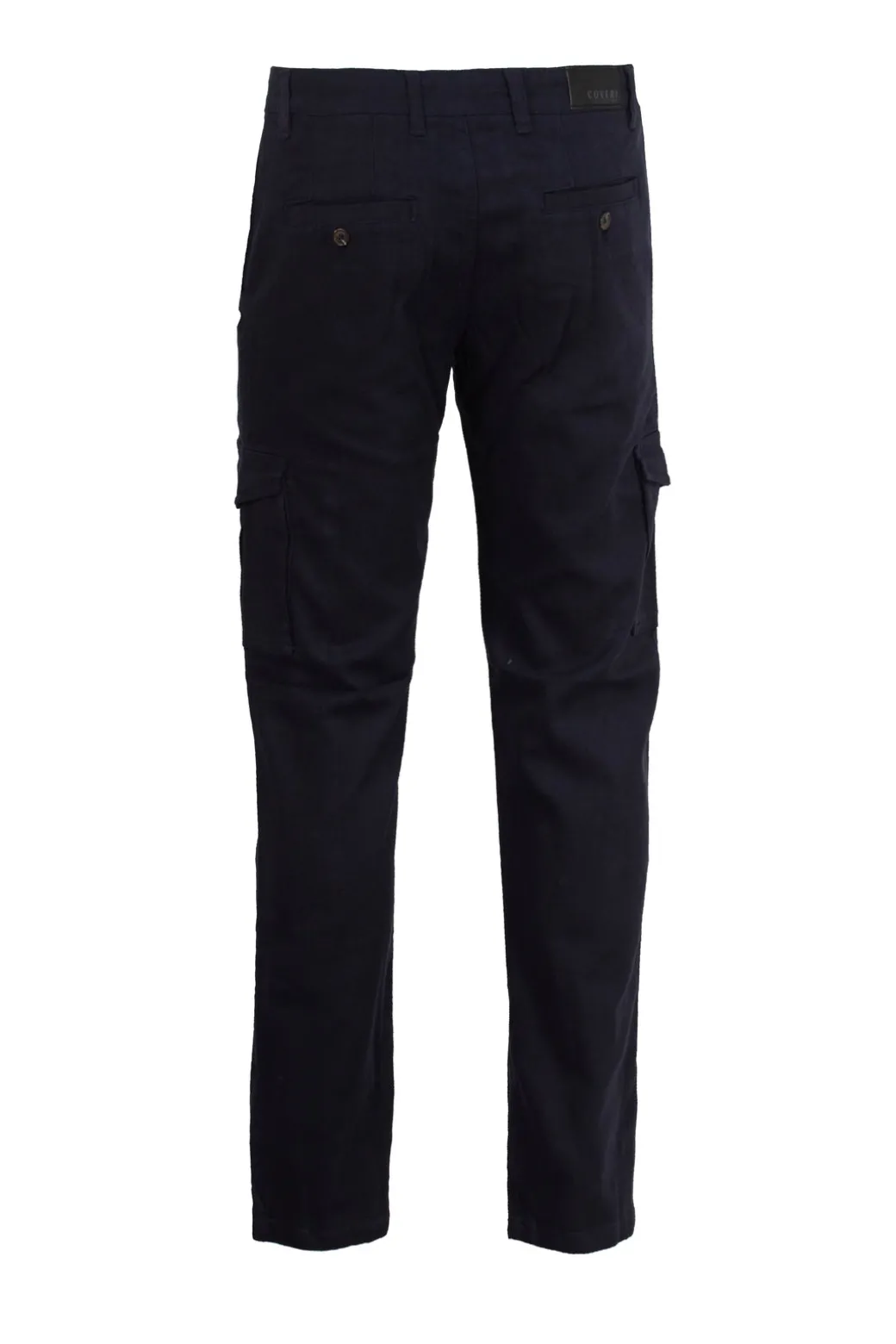 Pantalone tasca america con tasconi in twill elasticizzato