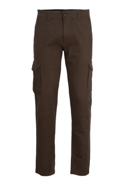 Pantalone tasca america con tasconi in twill elasticizzato