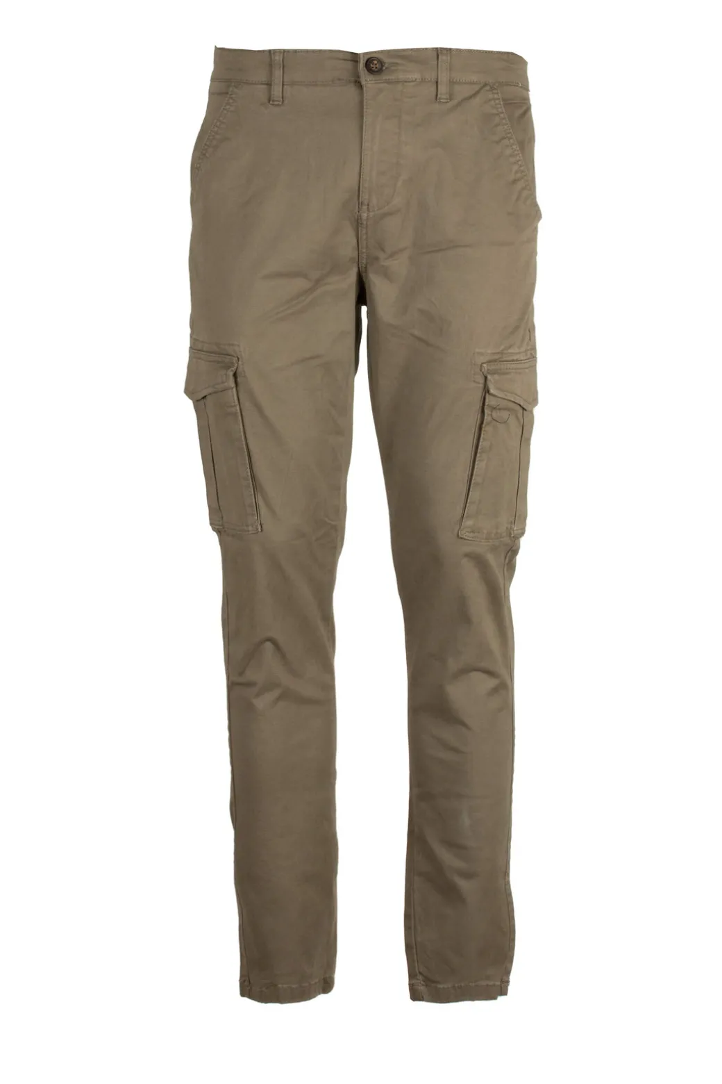 Pantalone tasca america con tasconi in twill elasticizzato