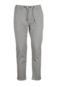 Pantalone tasca america in tessuto melange