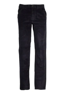 Pantalone tasca america in velluto elasticizzato 2000 righe