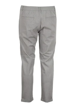 Pantalone tasca america in tessuto melange