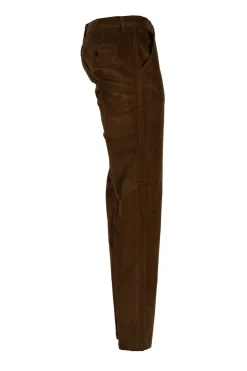 Pantalone tasca america in velluto elasticizzato 2000 righe