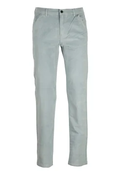 Pantalone tasca america in velluto elasticizzato 2000 righe