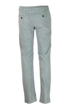 Pantalone tasca america in velluto elasticizzato 2000 righe