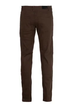 Pantalone tasca america in twill elasticizzato