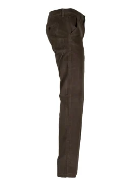 Pantalone tasca america in velluto elasticizzato 2000 righe