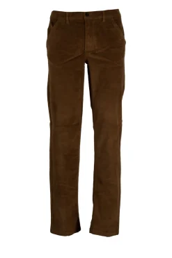 Pantalone tasca america in velluto elasticizzato 2000 righe