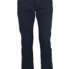 Pantaloni 5 tasche in twill foderati in pile