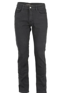 Pantaloni 5 tasche in twill foderati in pile