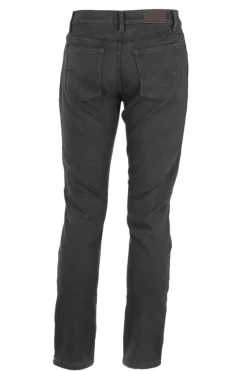 Pantaloni 5 tasche in twill foderati in pile