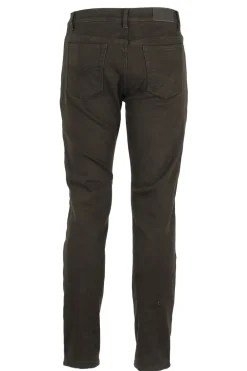 Pantaloni 5 tasche in twill foderati in pile