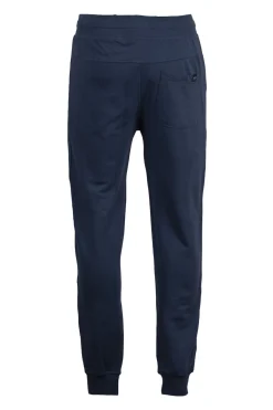 Pantaloni sport con polsini e logo ricamato su tasca