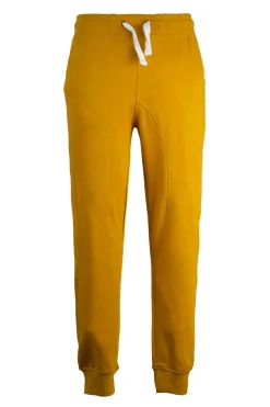 Pantaloni sport con polsini e logo ricamato su tasca