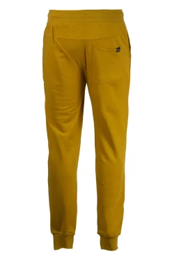 Pantaloni sport con polsini e logo ricamato su tasca